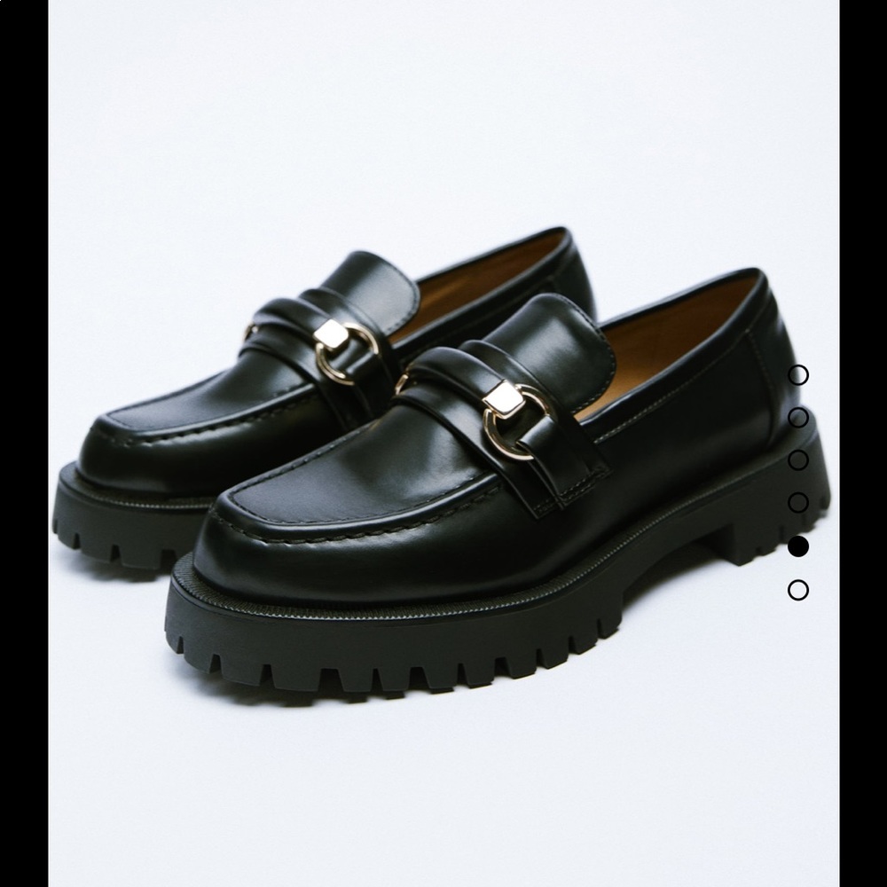 Zara Lug Sole Loafers